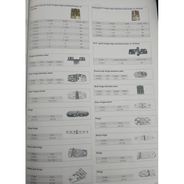 stainless steel door hinges /marine hardware/boat hinge
