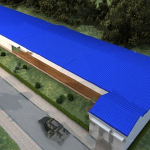 China Light Weight Steel Structure Chicken House Customized Size / Color wholesale