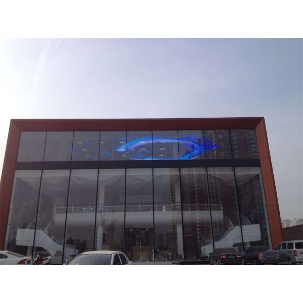 Gold Power Indoor LED Transparent Screen 16 Bits Max Transparency Up To 90%