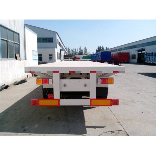 Three Axle Flatbed Container Trailer 40 Ft Flatbed Trailer For Tractor