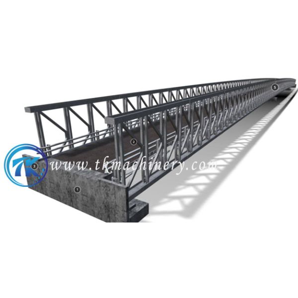 Permanent Modular Steel Bridge Delta Bridge Long Span Heavy Load BS5400 HA+20HB Extra Wide