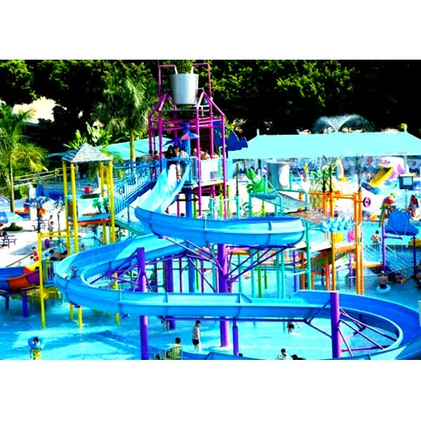 Mix Color Interactive Water Park Playground For Hotel Swimming Pool