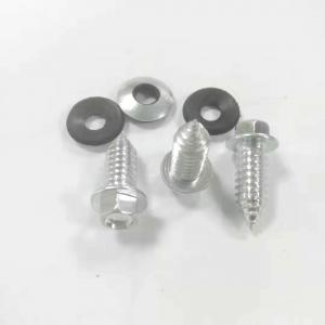 China Anodized Stainless Steel Self Tapping Screws With Rubber Washer 5.85x5.85 Roofing Screws With Washer on sale