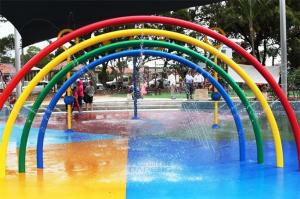 China Children Water Play Equipment Rainbow Arches Set For Sale wholesale