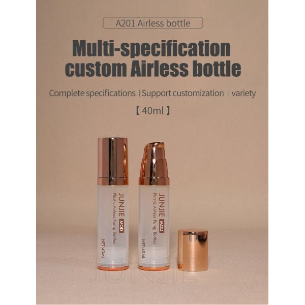 40ml Manufacture Plastic Airless Pump Bottle Serum Lotion Pump Dispenser Vacuum Airless Bottle