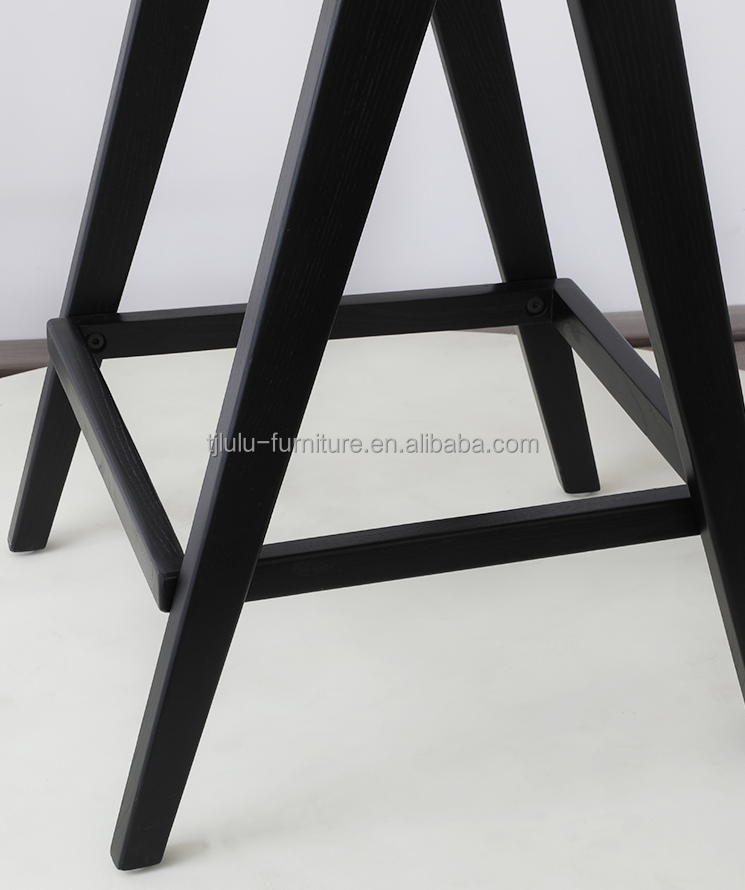 Upgrade Your Home Bar with Bar Chair featuring Solid Wood Frame and Rattan Armrest