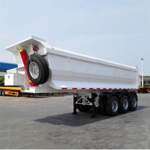 China Bulkhead End Dump Detachable FUWA Grain Tipper Trailer wholesale