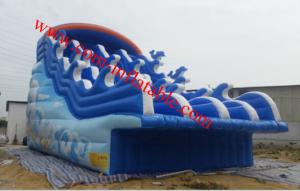 China large inflatable water slide pool inflatable pool with slide inflatable 8m pool slide wholesale