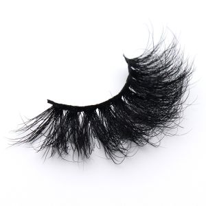 Cluster Type Siberian Mink Fur Lashes , 25mm Full Strip Lashes