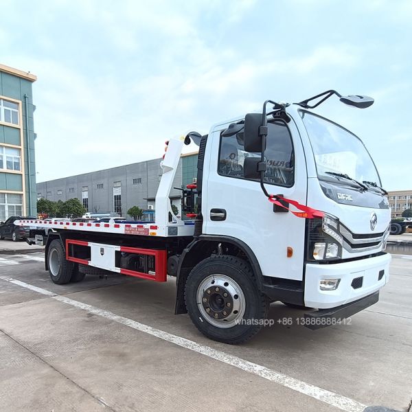 5T Dongfeng Flatbed Wrecker 4*2 Extended Cooling System for Middle Eastern Climate