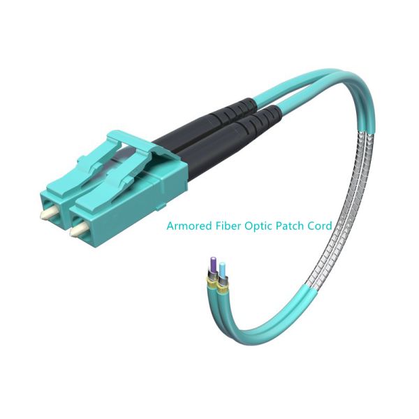 SMF Simplex 2.0mm Armored Fiber Optic Jumper Cable For Rodent Protection