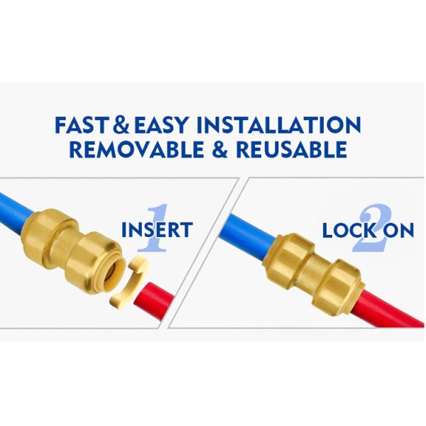 Customized Pex Push-in Fittings Shark bite for Copper Pex Al Pex Pipes water system ISO Certified and ODM Customization