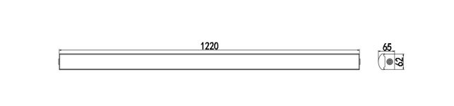 5 Years Warranty LED Tri-Proof Linear Light IP54 Indoor Use 40W 180lm/W for Parking Lot, Office