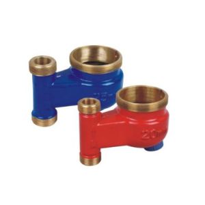 China Customized Vertical Type Brass Water Meter Body For Cold Water DN15-DN50 wholesale
