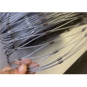 China 2mm 316 Grade Flexible Stainless Steel Rope Mesh For Zoo Animal Enclosures &amp; Bird Netting wholesale