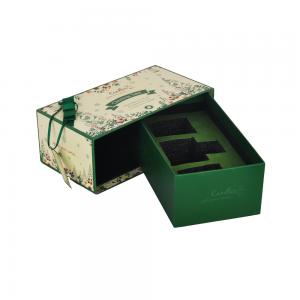 China Rectangle Candle Cardboard Cosmetic Box With Foam Insert OEM ODM wholesale