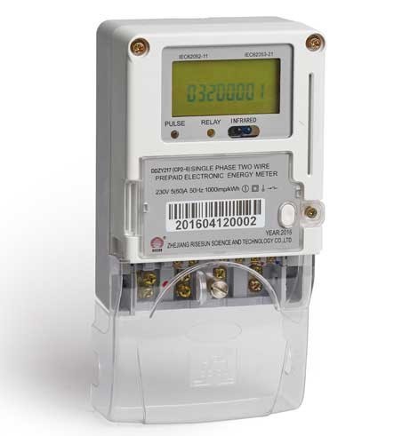 China Municipality Prepaid Electricity Meters With RS485 Far Infrared Interface wholesale