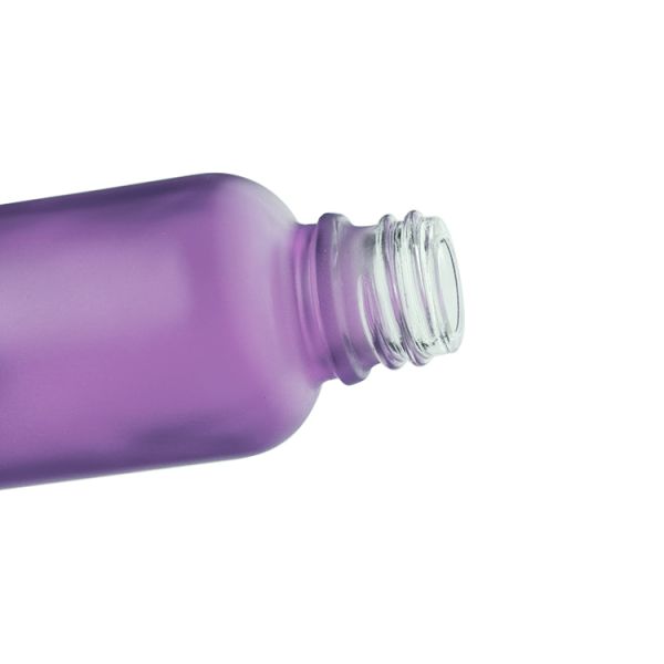 Custom 15ml 30ml 50ml 100ml Serum Dropper Bottles OEM Purple Painting