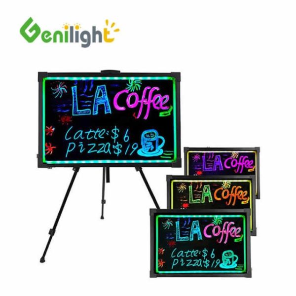 Acrylic Surface Board LED Message Board for Students Portable and Erasable Note Board