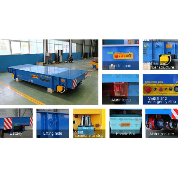 65t Material Handling Trackless Transfer Trolley Anti Explosion