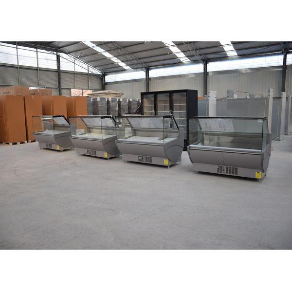Ventilated Front Lift Up Straight Glass Deli Display Fridge Auto Defrost