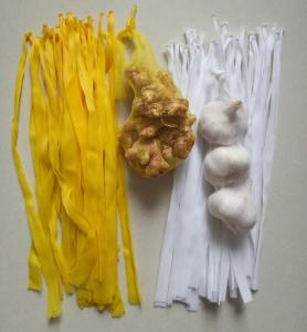 China PE Packing Turmeric Mesh Netting Bags For Fresh Ginger on sale
