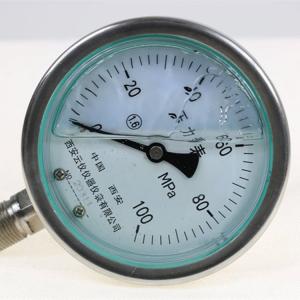 China Precise Diaphragm Stainless Steel Pressure Meter Shock Proof Glycerine Liquid Filled Pressure Gauge on sale