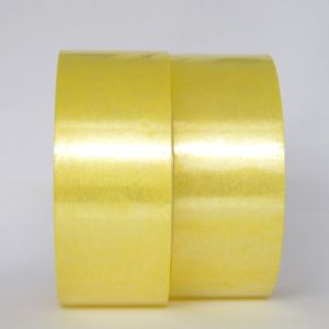 China Strong Adhesion Bopp Packing Tape Waterproof Clear Sellotape Yellowish wholesale