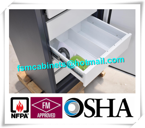 Steel Security Fire Resistant File Cabinets Magnetic Proof For Storing Audio Tape / Video Tape
