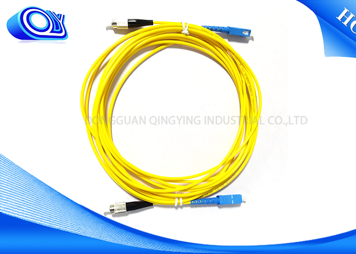 Singlemode Simplex Fiber Optic Patch Cord With SC LC ST FC Connectors