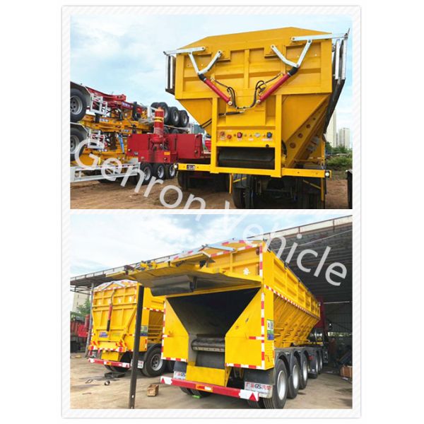 3 Axles 50 Tons With FUWA Brand Axles Crawler Dump Truck Semi - Trailer Export To Southeast Asia and other countries