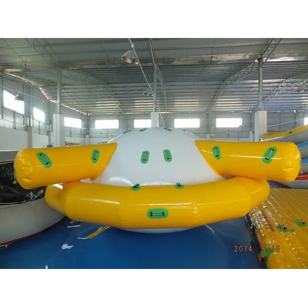 Awesome Super Large Bay Inflatable Water Park , Yellow Water Sports For Ocean