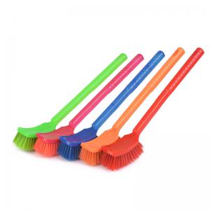 China Plastic 45×5cm Long Handle Toilet Brush Double Sided Hockey Brush For Cleaning wholesale