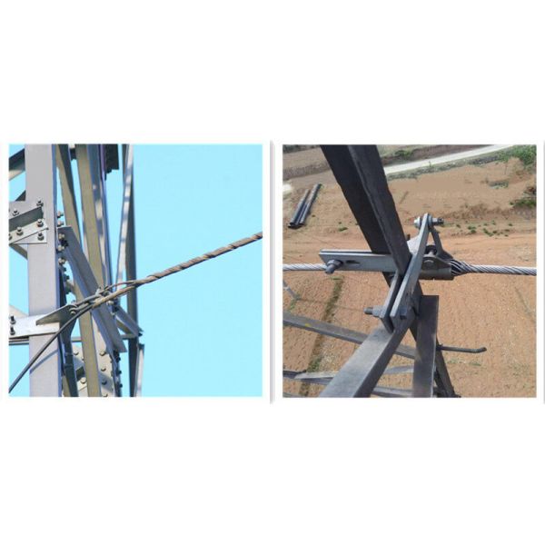 Fiber Optical ADSS Fastening Clamp for Pole Corner
