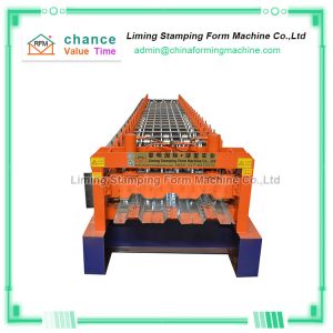 China W1250mm Floor Tile Making Machine , 15Kw Deck Floor Roll Forming Machine wholesale