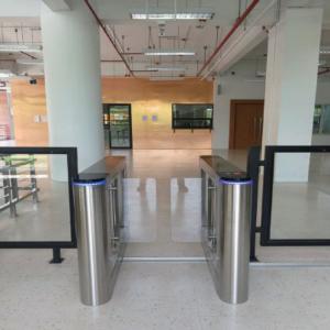 China Smart 6 Pairs Economy Brushless Speed Gate Turnstiles Unique Swing Arm Feature For Store Office Hotel on sale