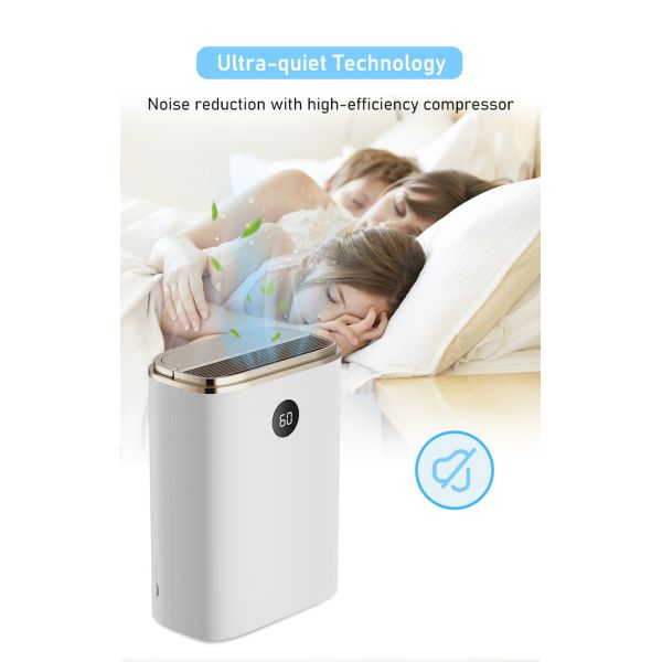 5.5L Household Rotary Dehumidifier Air Purifier 2 In 1 With Hidden Handle