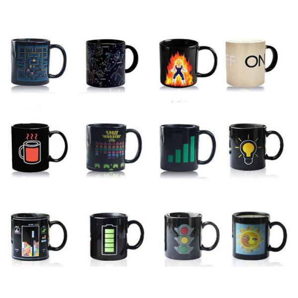 OXGIFT China Supplier Wholesale Amazon ebay Temperature heat sensitive cup hot water custom color changing mug