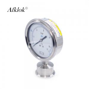 China Shock Proof Steam Boiler Gas Pressure Test Gauge 63mm 98mm Stainless Steel Material wholesale