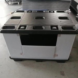 China Logistic Plastic Pallet Box 300kg Capacity Collapsible Moving Boxes Durable wholesale