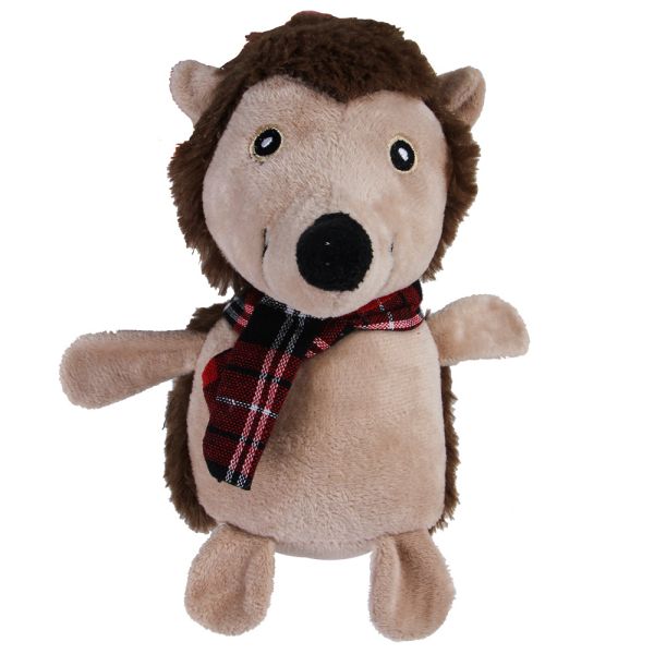 18cm cute apperance smile plush pet toy with sound for teeth cleaning