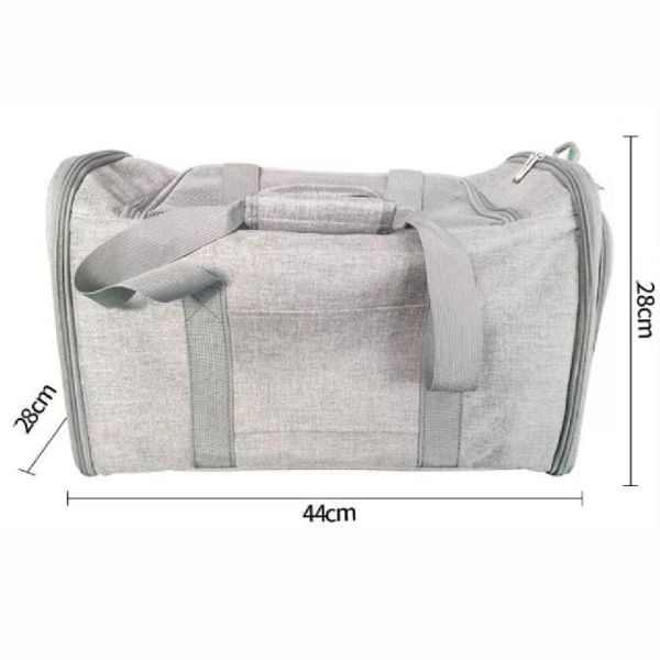Airline Approved Breathable Collapsible Soft Sided Dog Carrier Bag With Mesh Window