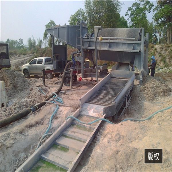 alluvial gold panning machine mobile gold mining equipment gold trommel mining machine