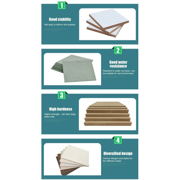 Fire Rated MDF 2.0mm 18mm 25mm Wooden Density Fireproof MDF Board