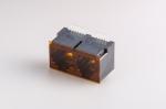 4P4C + 6P6C Double Port SMT RJ11 Jack , RJ11 PCB Connector Modular Full Plastic