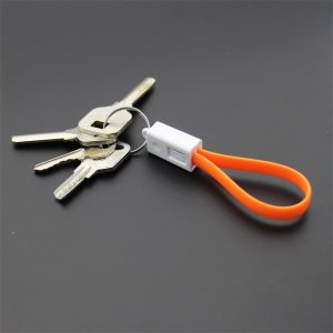 Key chain Micro USB Male to USB 2.0 Male Data Sync/Charging Cable 20cm for