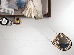 China Elegant Pattern Marble Look Floor Tile , Engobe Glazed Ceramic Tile wholesale