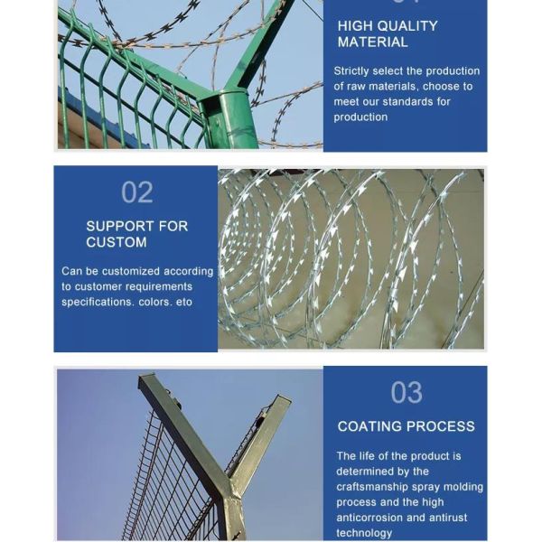 High 1.8m 30m Roll Airport Security Fencing Europe Green Pvc Coated