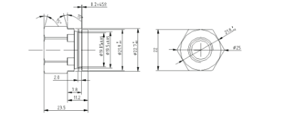 IP65 Stainless Steel Gas Pressure Sensor Core Strain Type 10ms
