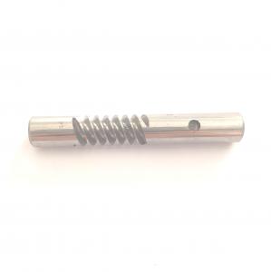 China 54mm Length Polish Worm Gear Shaft For Industrial Lifting Machinery wholesale